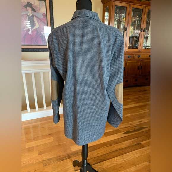 Men's Blue Pendleton Wool Shirt - Picture 4 of 13